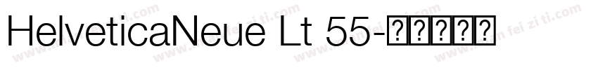 HelveticaNeue Lt 55字体转换